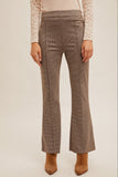 JAQUARD KNIT FLARE PANTS