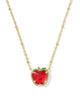 Apple Gold Short Pendant Necklace