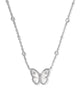 Cailey Butterfly Silver Short Pendant Necklace