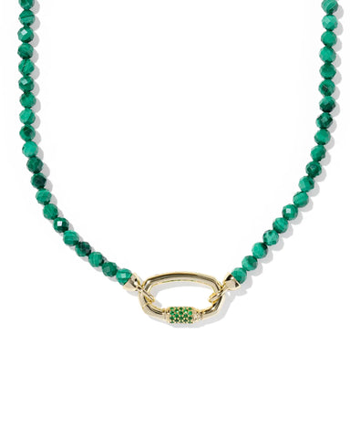 Emery Gold Beaded Strand Necklace