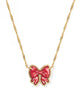 Haley Bow Gold Short Pendant Necklace