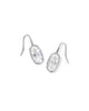 Lee Luxe Silver Drop Earrings White CZ