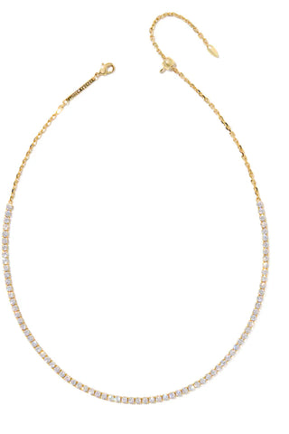 Renee Gold Tennis Necklace