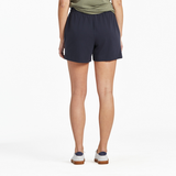 Women's Solid Crusher-FLEX Shorts