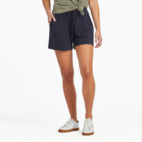 Women's Solid Crusher-FLEX Shorts