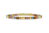 Skylar Paige - MAMA - Morse Code Tila Beaded Bracelet