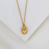 Miraculous Medal Petite Necklace Gold