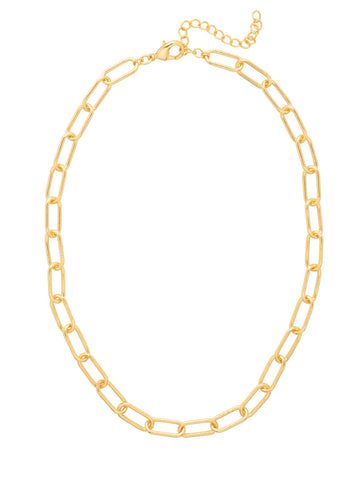 Chunky Paperclip Tennis Necklace