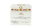 Skylar Paige - MAMA - Morse Code Tila Beaded Bracelet - Pink & Blue I Love You