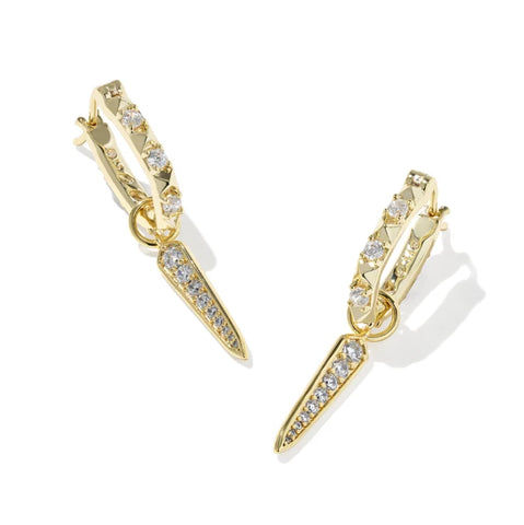 Fate Gold Charm Huggie Earrings
