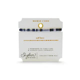 Skylar Paige - SELF LOVE - Morse Code Tila Beaded Bracelet - Luxe Lapis