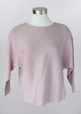 Sweater with Back Zipper in Mauve