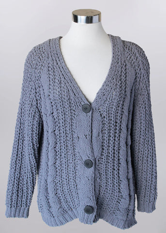 Cardigan Sweater in Gray