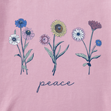 Women's Botanical Flowers Peace Crusher Tank in Violet Purple