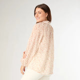 Maggie Flowy Chiffon V-Neck Top