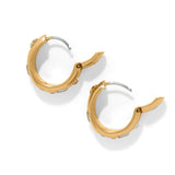 B Radiant Hoop Earrings in Gold