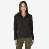 Women's Micro D® 1/4-Zip Fleece- Black