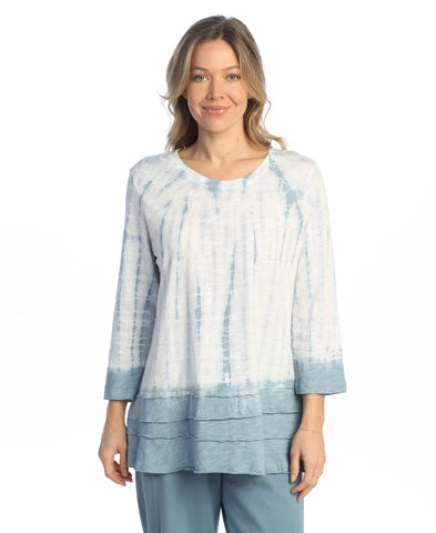 STORM-Mineral Washed 100% Cotton Slub Layered Tunic