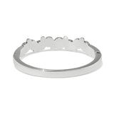 Constella Cluster Hinged Bangle- Silver/Red