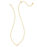 Cailin Gold Pendant Necklace in Champagne Opal Crystal