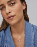 Cailin Gold Pendant Necklace in Champagne Opal Crystal