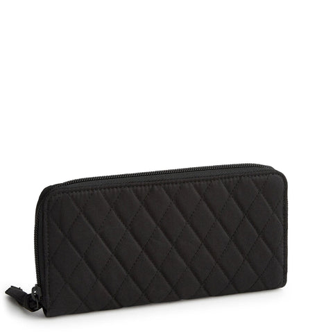 Continental Wallet- Moonless Night in Cotton Gabardine