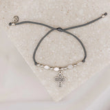 Four Way Cross Little Saints Bracelet- Silver