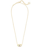 Elisa Gold Extended Length Pendant Necklace