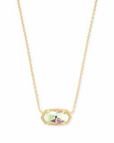 Elisa Gold Extended Length Pendant Necklace