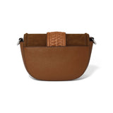 Emmie Suede Flap Bag in Luggage