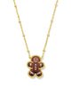 Gingerbread Gold Short Pendant Necklace
