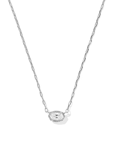 Mini Elisa Luxe Silver Pendant Necklace