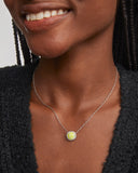 Tennis Silver Short Pendant Necklace