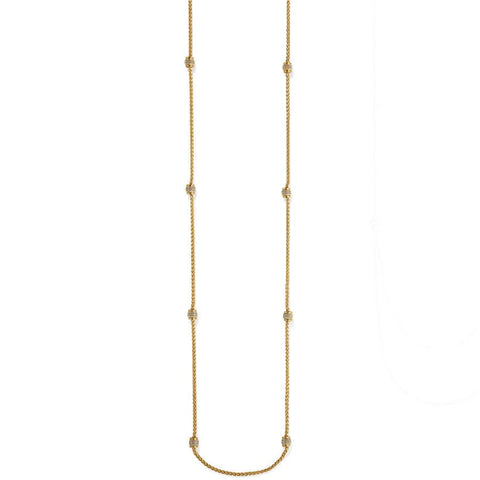 Meridian Petite Long Necklace in Gold
