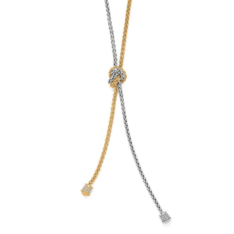 Meridian Ventus Two Tone Y Necklace