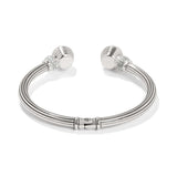 Meridian Aurora Petite Hinge Bangle- Silver-Golden