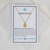 Miraculous Medal Petite Necklace Gold