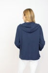FRENCH TERRY SOLID HOODIE- NAVY