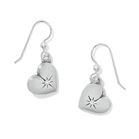 One Heart Love French Wire Earrings