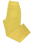 Pull-On Capri in Mustard Yellow