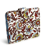 Small Tab Wallet- Marrakesh Vines Cream in Cotton Gabardine