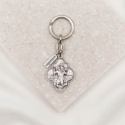 Saint Christopher Travel Protection Key Ring