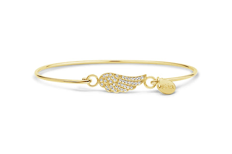 Pavé Icon Bracelet Wing-Gold