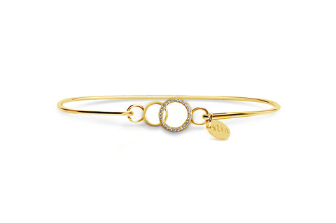 Pavé Icon Bracelet Dainty Double