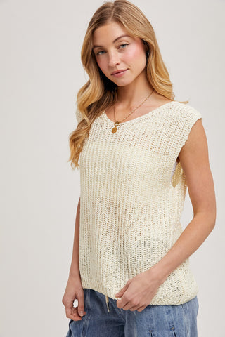 V-NECK KNIT SWEATER VEST