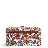 Tab Wallet- Marrakesh Vines Cream in Cotton Gabardine