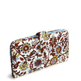 Tab Wallet- Marrakesh Vines Cream in Cotton Gabardine