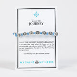 Trust the Journey Miraculous Blessing Bracelet- Light Blue