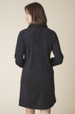 FAUX SUEDE EASY POCKET DRESS