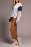 Boat Neck Sweater in Sandstone